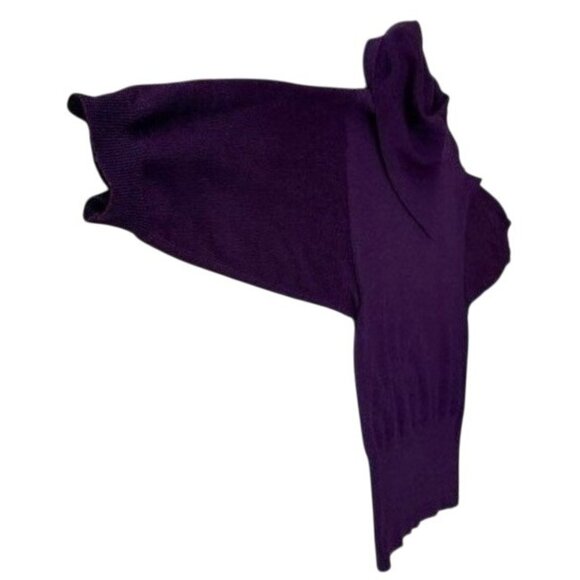 Vintage Tweeds Womens Merino Wool Sweater XL Purple Cowl Neck Business Casual - Picture 9 of 11
